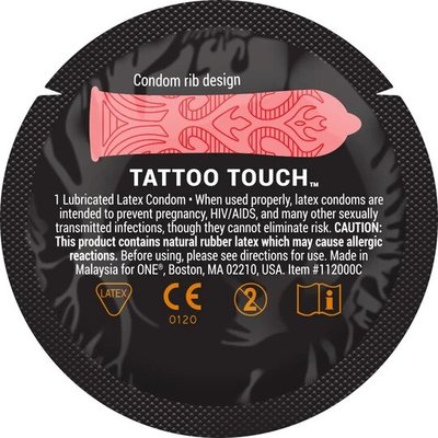 Презервативи ONE Tattoo Touch (red) ONE0018 фото