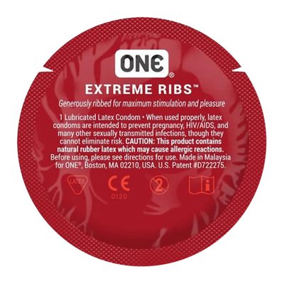 Презервативи ONE Extreme Ribs ONE009 фото